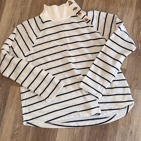 J. Crew Sweaters - J. Crew White Sweater with Button Accent